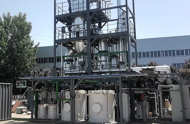 Seawater desalination skid-mounted evaporation system